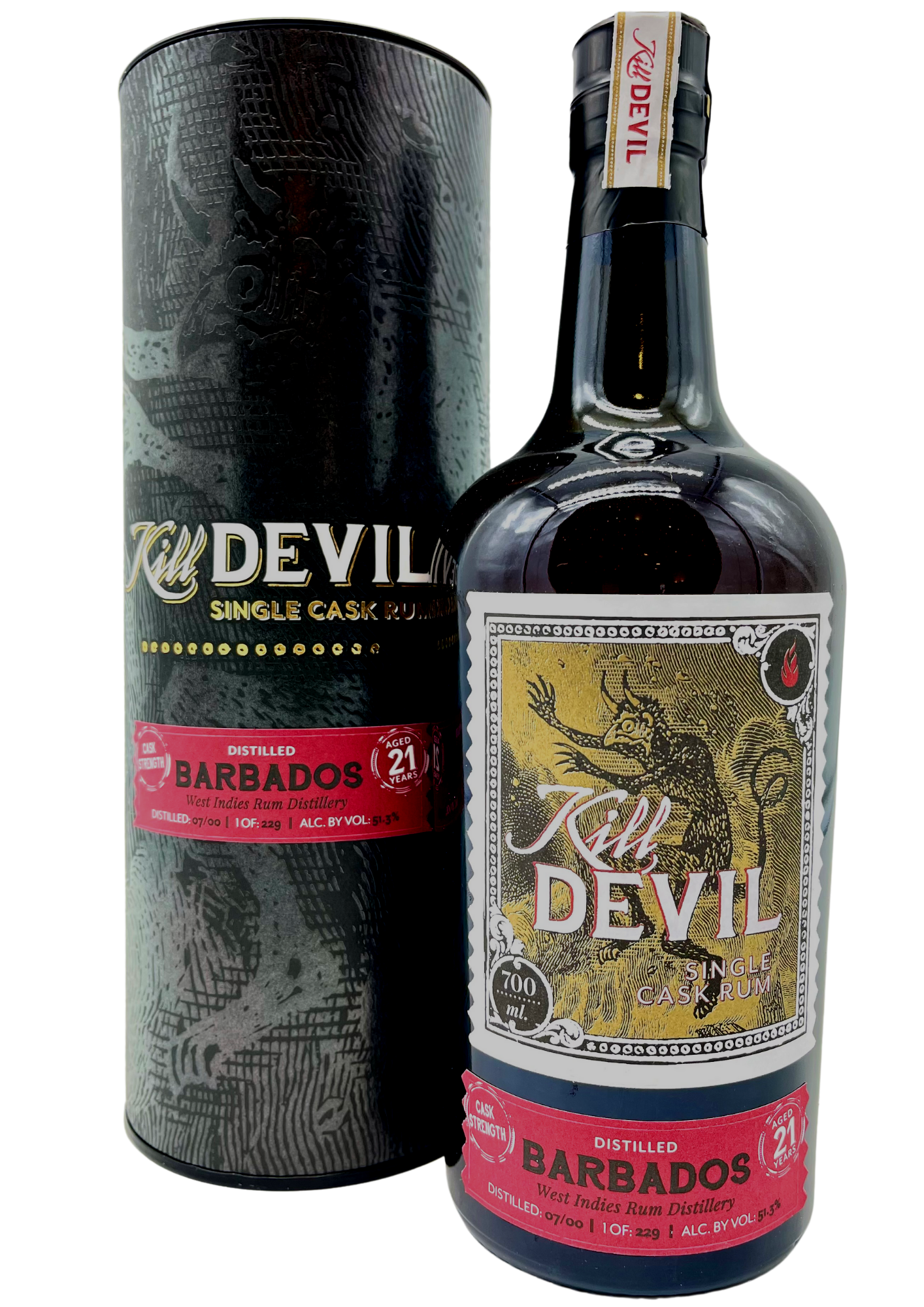 KILL DEVIL Barbados 21 ans West Indies Rum Distillery 51.3%